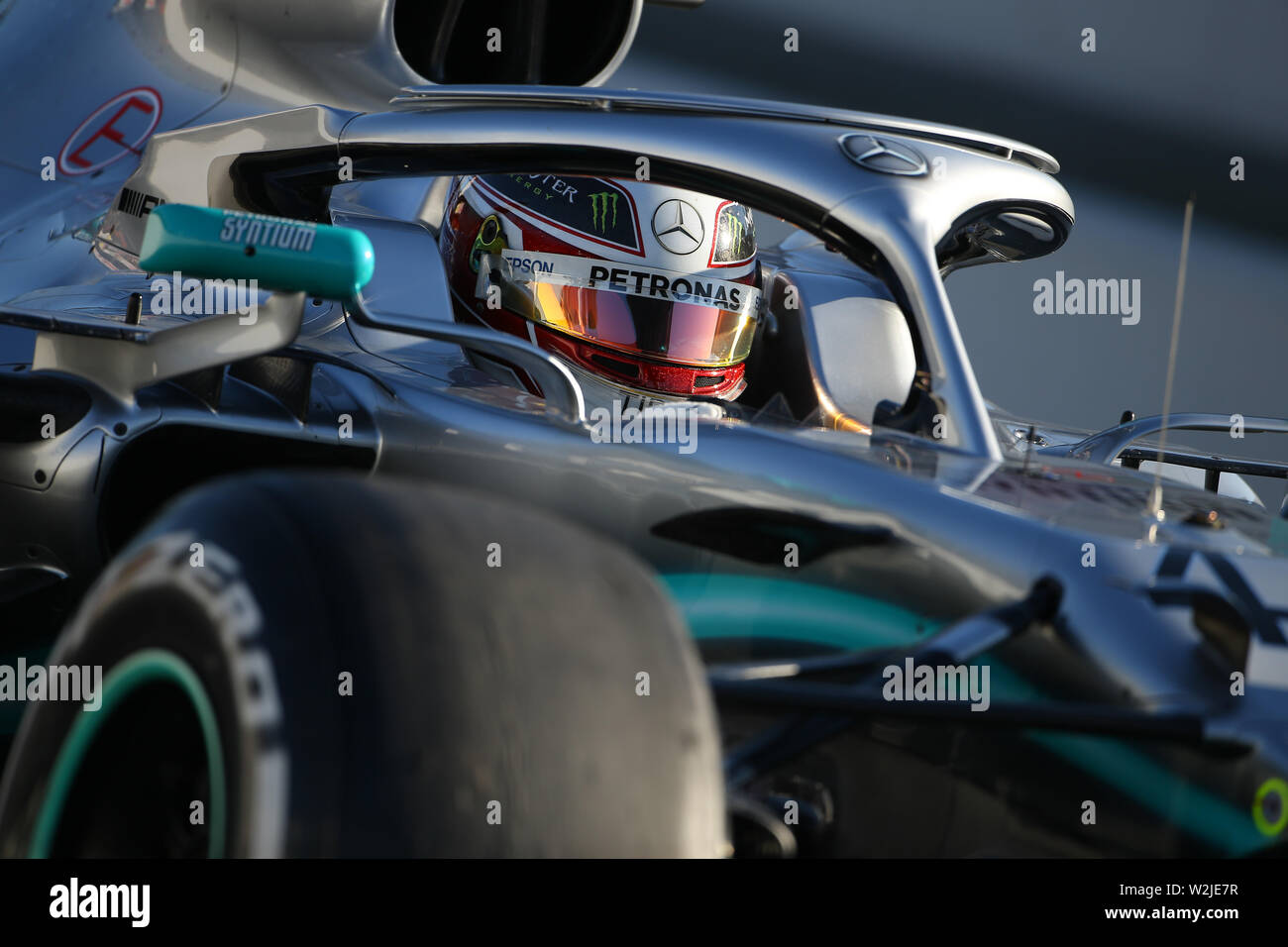 Lewis Hamilton, Mercedes AMG F1 W10 EQ Power+, Mercedes AMG F1, Circuit de  Catalunya, winter Test 2109 Stock Photo - Alamy