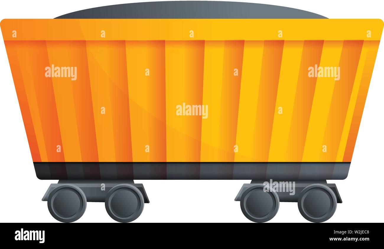 Coal train wagon icon. Cartoon of coal train wagon vector icon for web  design isolated on white background Stock Vector Image \u0026 Art - Alamy, image size:1300x846