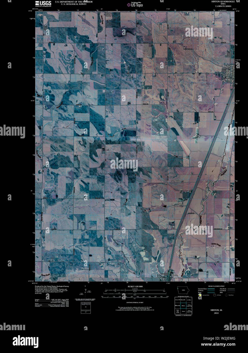 Map of hinton hires stock photography and images Alamy
