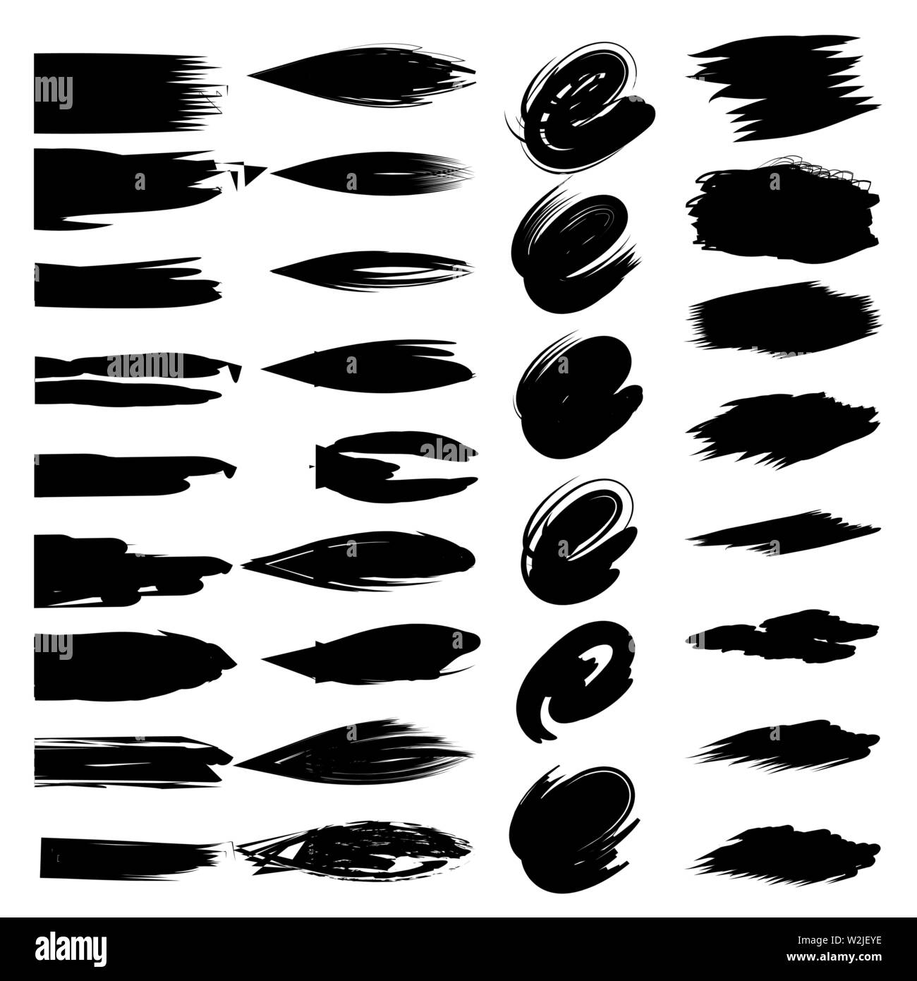 Paint brush stroke Stock Vector Images - Alamy