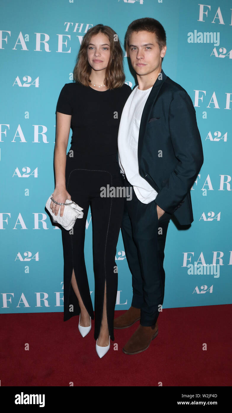 July 08, 2019.Barbara Palvin and Dylan Sprouse attend A24 screening of