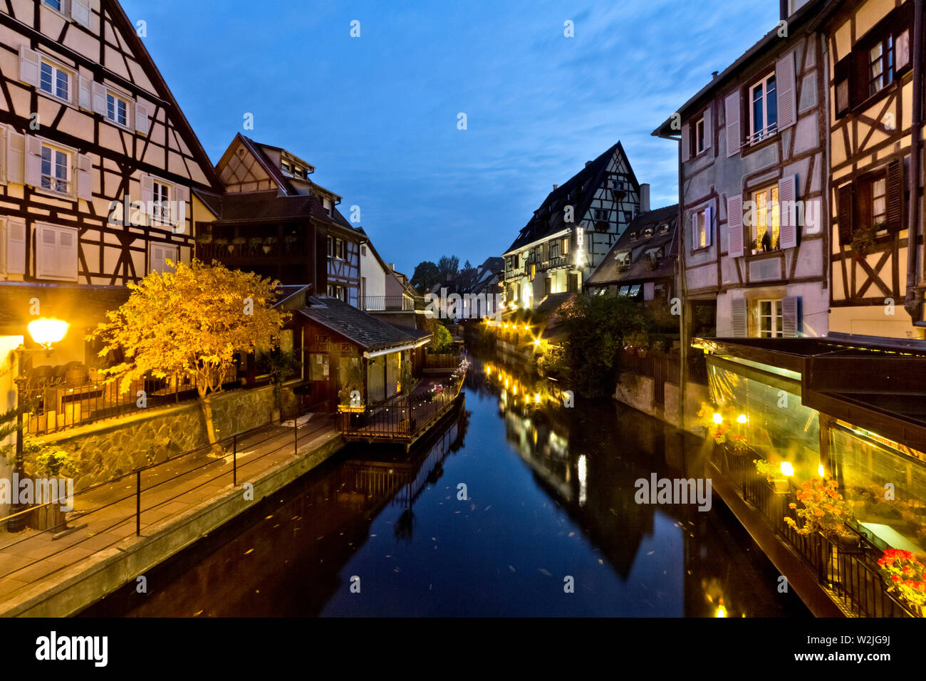 The little Venice in the Alsatian town of Colmar, Haut-Rhin, Grand Est, France, Europe. Stock Photo