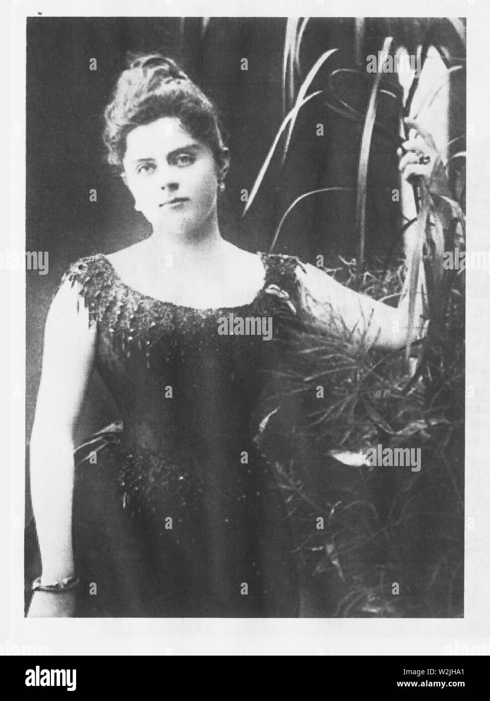Baroness Marie Vetsera (19 March 1871 – 30 January 1889) was an Austrian mistress of Crown Prince Rudolf, victim of his murder-suicide at Mayerling. Stock Photo