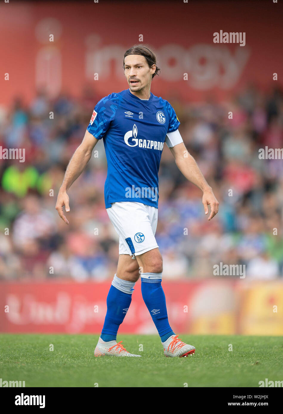 Oberhausen, Deutschland. 07th July, 2019. Benjamin STAMBOULI (GE) Soccer free match, Rot-Weiss Oberhausen (OB) - FC Schalke 04 (GE) 1: 3, on 07/07/2019 in Oberhausen/Germany. ¬ | usage worldwide Credit: dpa/Alamy Live News Stock Photo