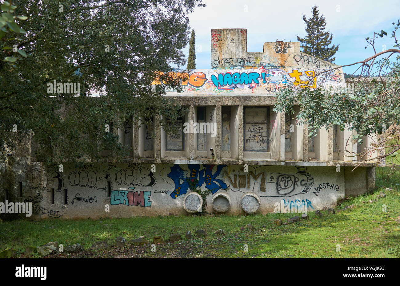 MandelieuLa Napoule, France April 04, 2019 Abandoned glassware
