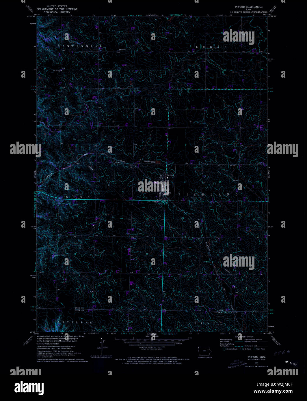 Map of inwood hires stock photography and images Alamy