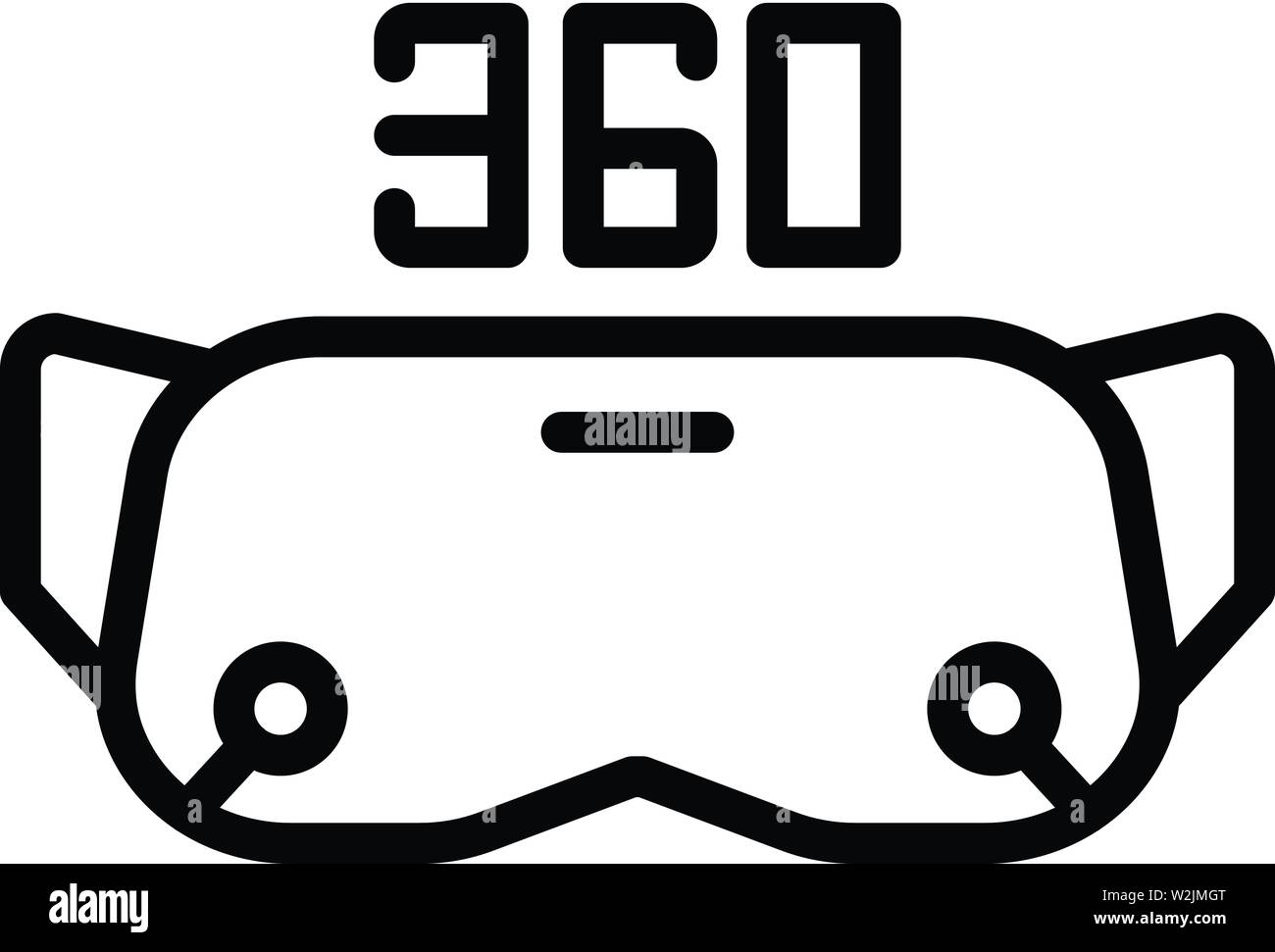 Vr headset icon, outline style Stock Vector Image & Art - Alamy