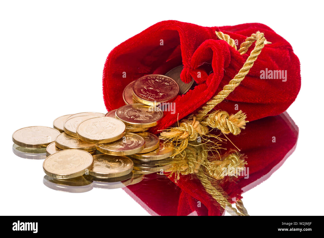 red and gold bolsa