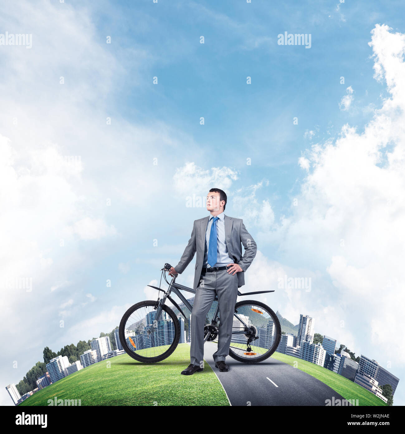 Young man wearing business suit and tie Stock Photo - Alamy