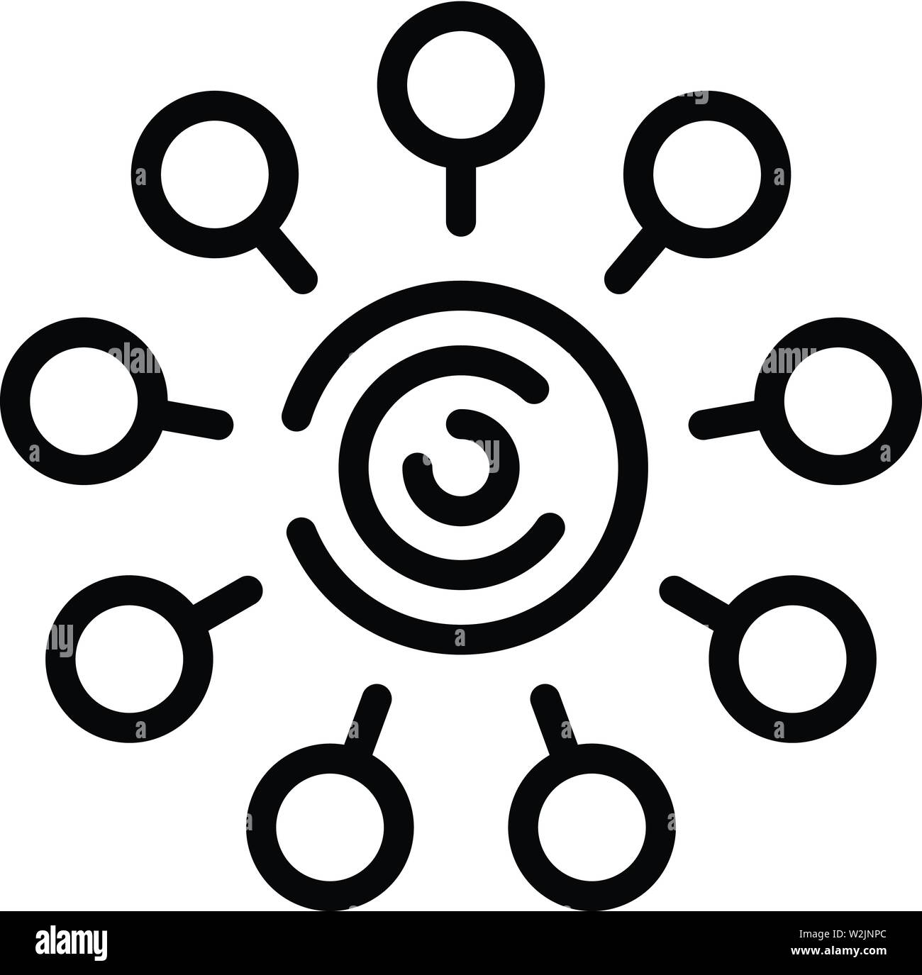 Crowdfunding star graph icon, outline style Stock Vector Image & Art ...