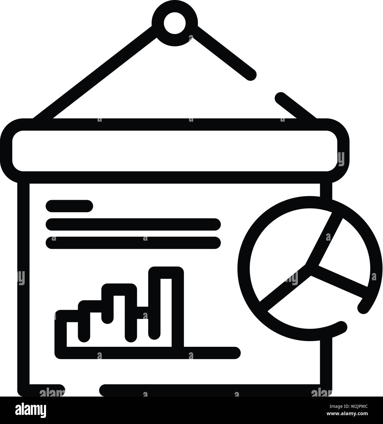 Finance graph icon, outline style Stock Vector Image & Art - Alamy