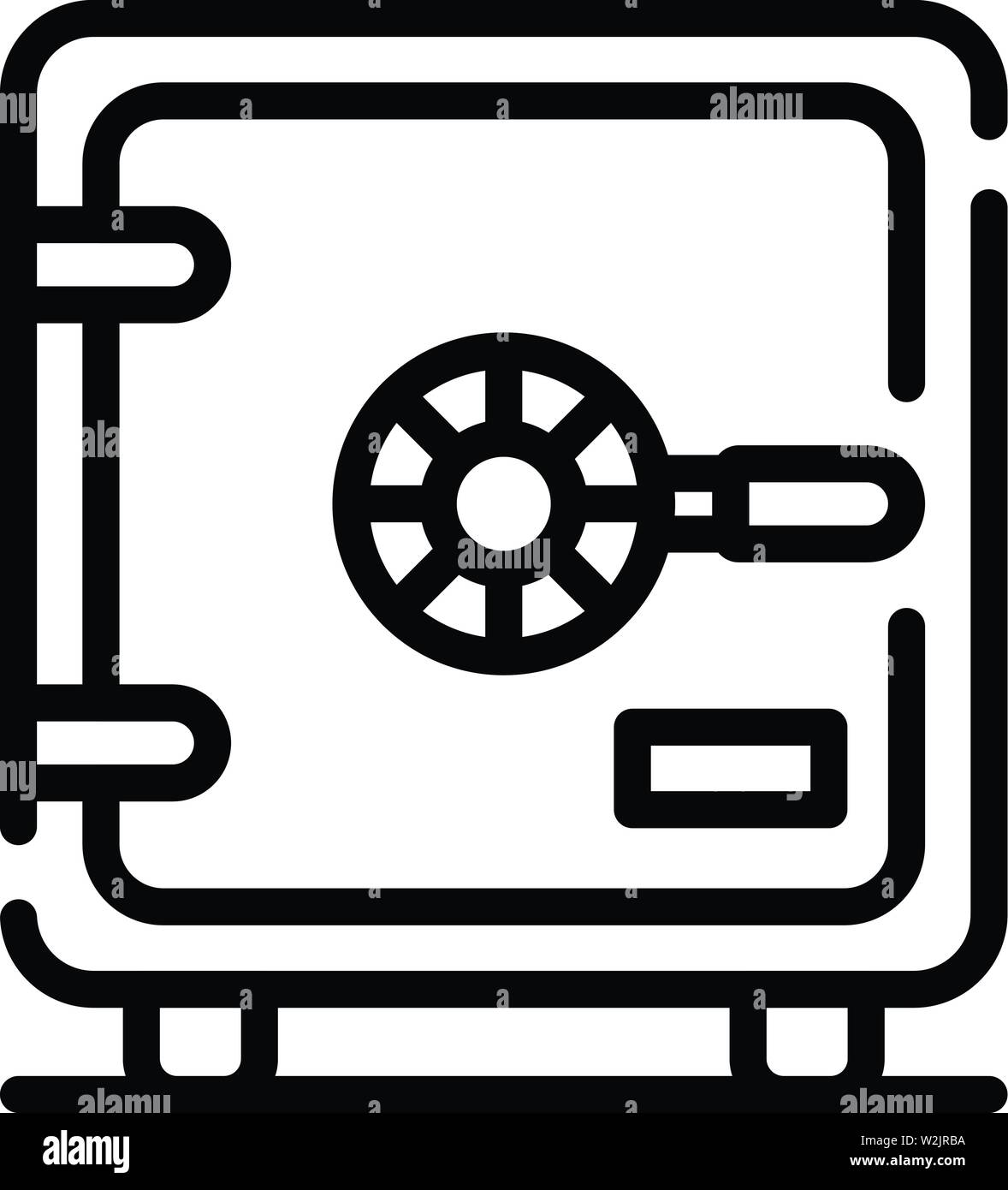 Metal safe icon, outline style Stock Vector Image & Art - Alamy