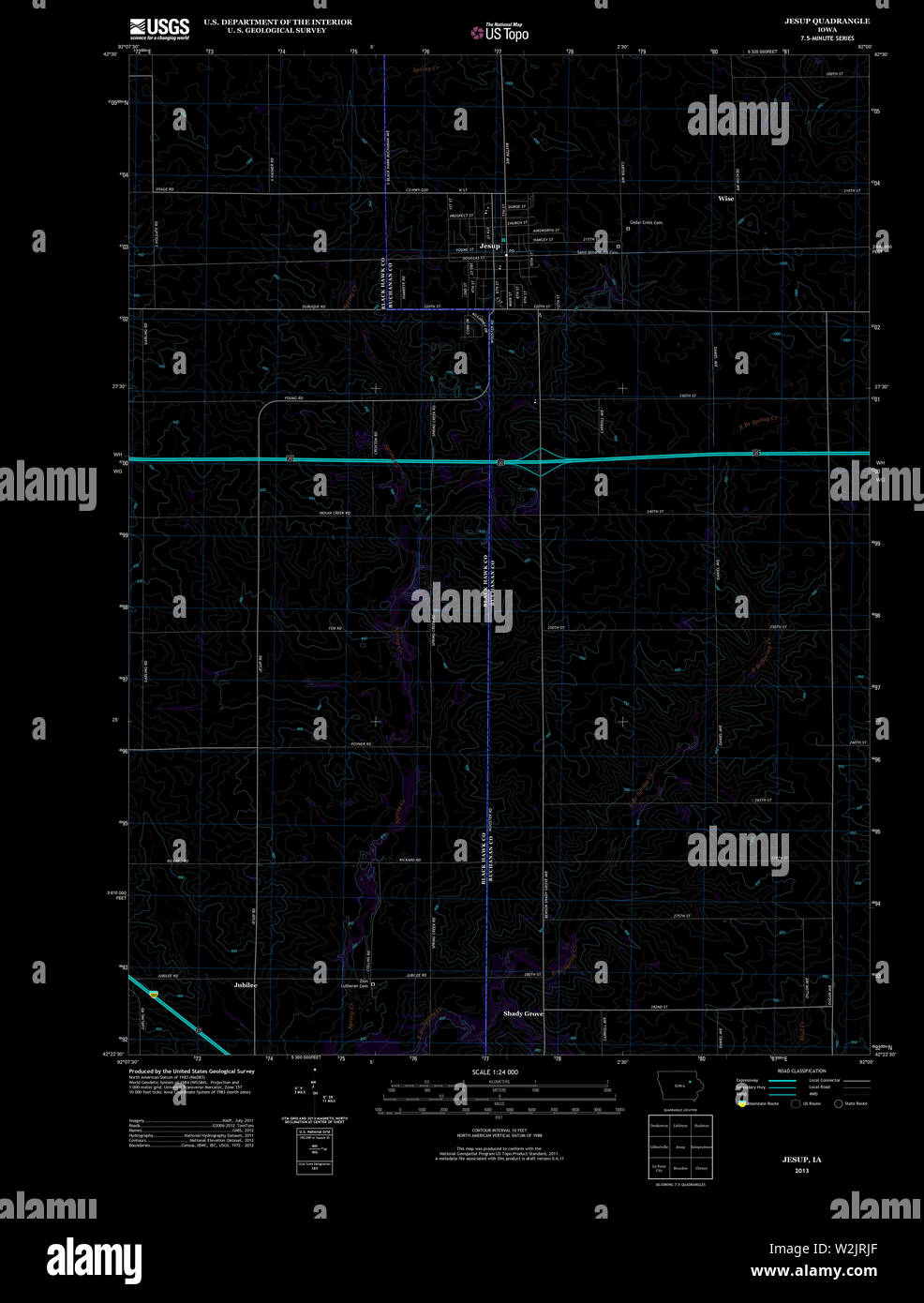 Jesup map hi-res stock photography and images - Alamy