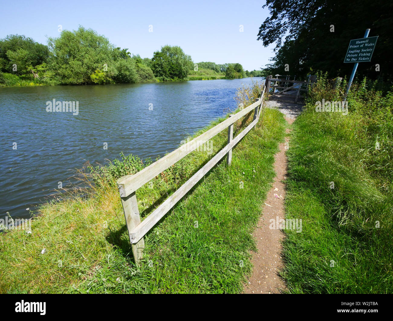 The Ridgeway Ancient Road, Running Next to The River Thames, Little