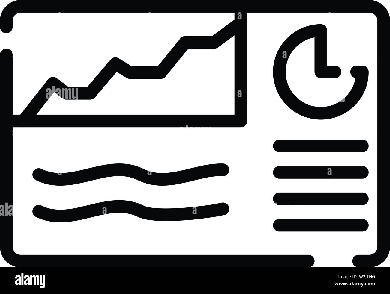 Finance chart poster icon, outline style Stock Vector Image & Art - Alamy