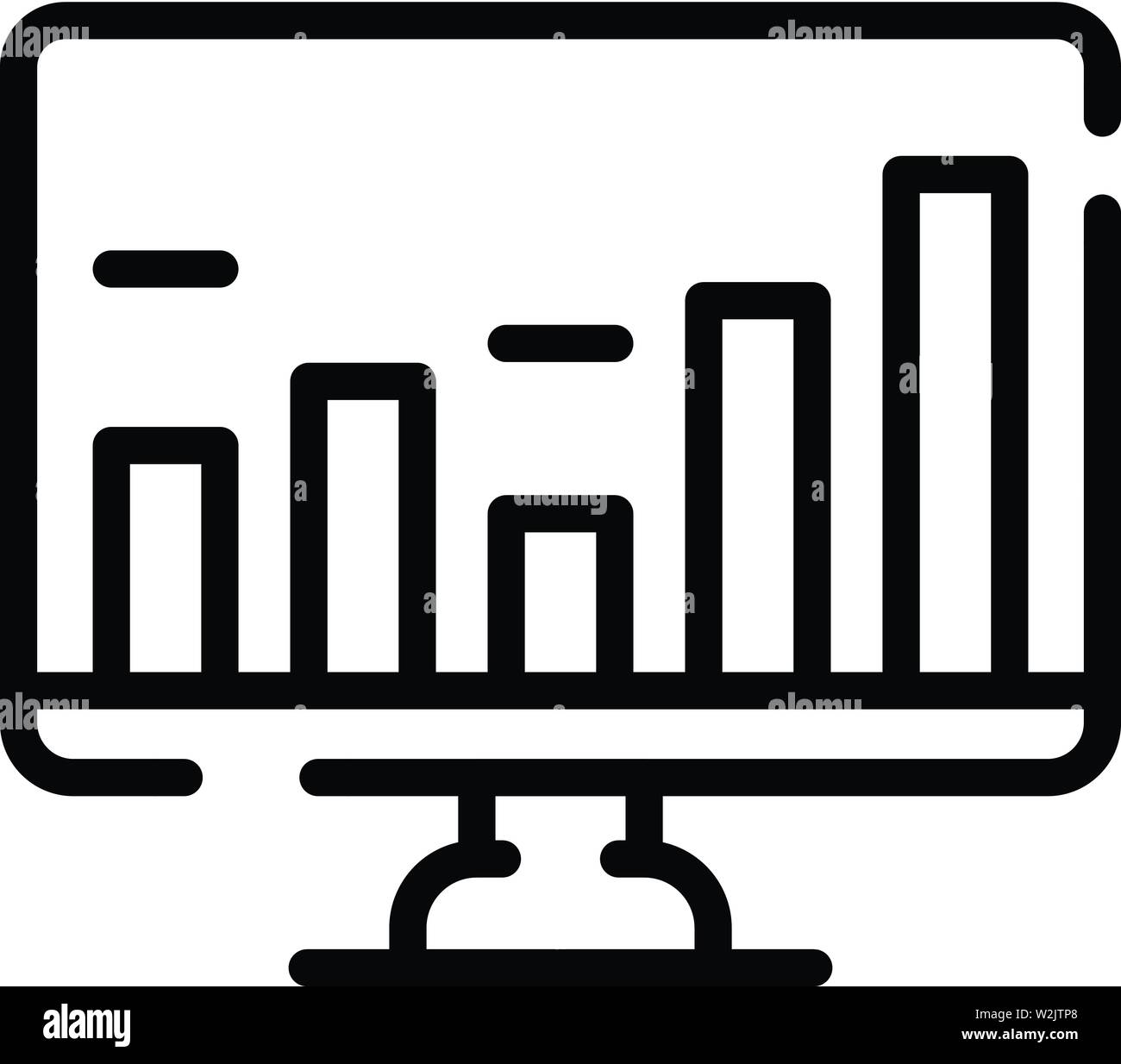 Finance online chart icon, outline style Stock Vector Image & Art - Alamy