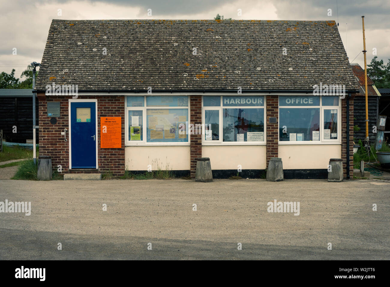 Harbour Office at the Quay, Orford , Suffolk, England Stock Photo