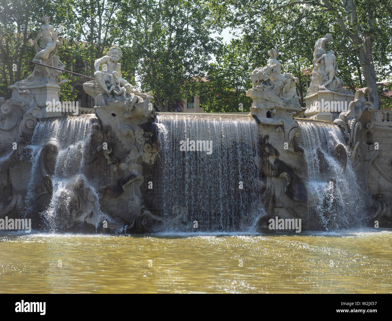 Fontana dei Mesi (meaning Fountain of Months) in Parco del Valentino park  in Turin, Italy Stock Photo - Alamy