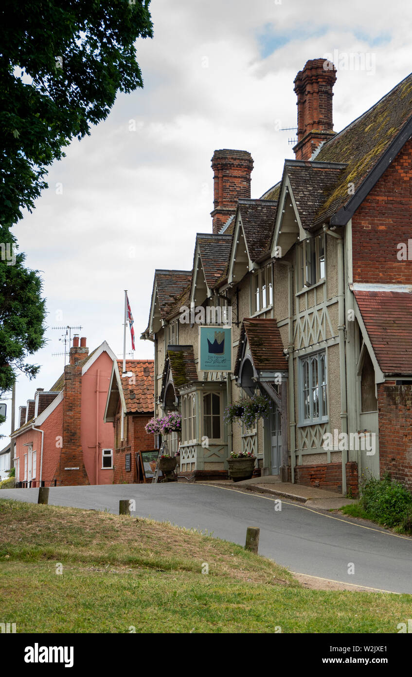 Crown and Castle hotel, Orford , Suffolk Stock Photo Alamy