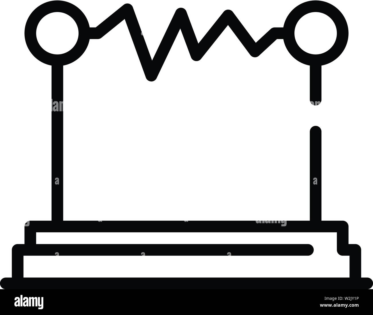 Electrical discharge icon, outline style Stock Vector Image & Art - Alamy