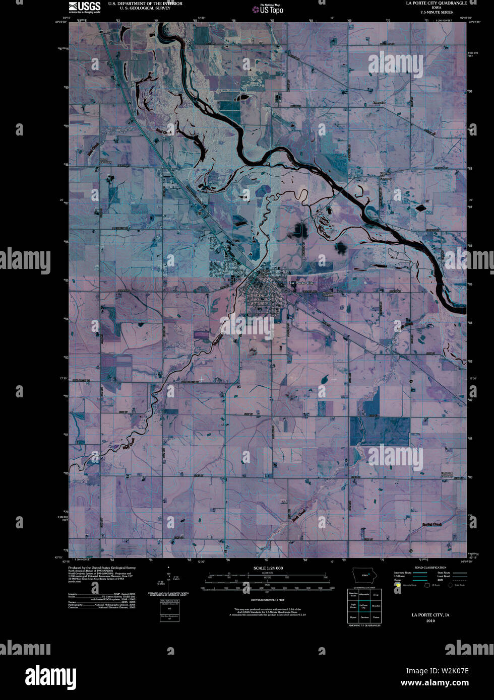 La porte city map hires stock photography and images Alamy