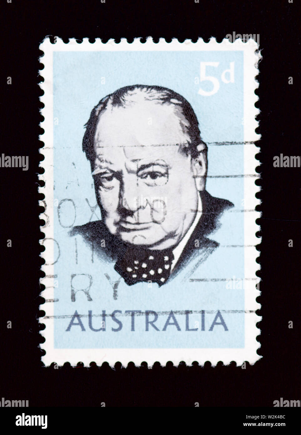Australia Postage Stamp - Sir Winston Churchill Stock Photo - Alamy