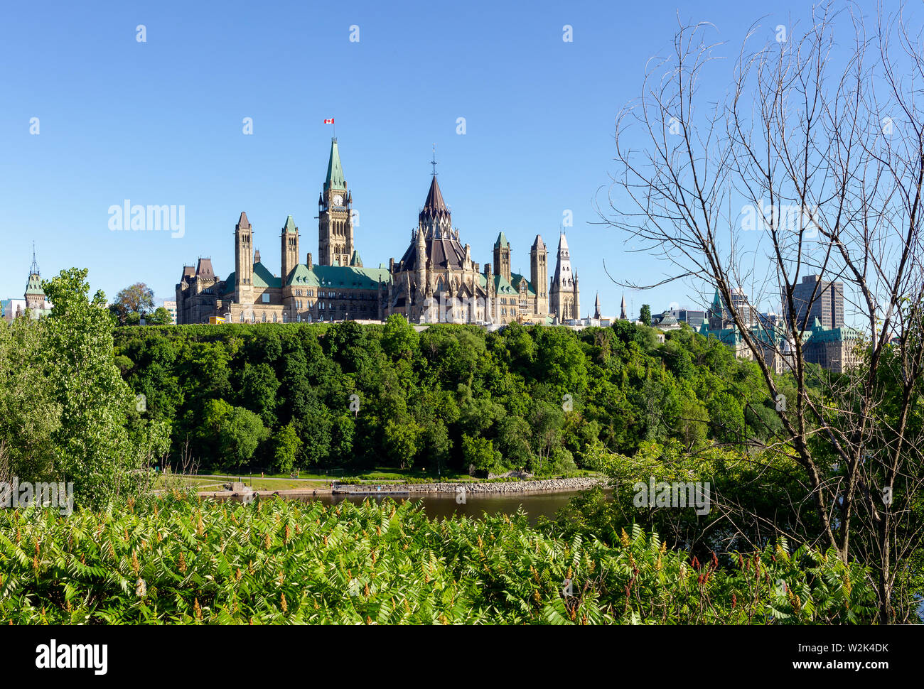 Ottawa Parliament Hill Stock Photo