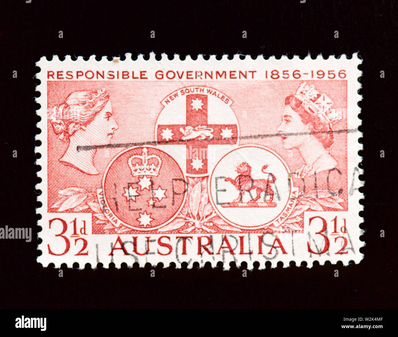 Australia Postage Stamp Responsible Government 1956 Stock Photo Alamy