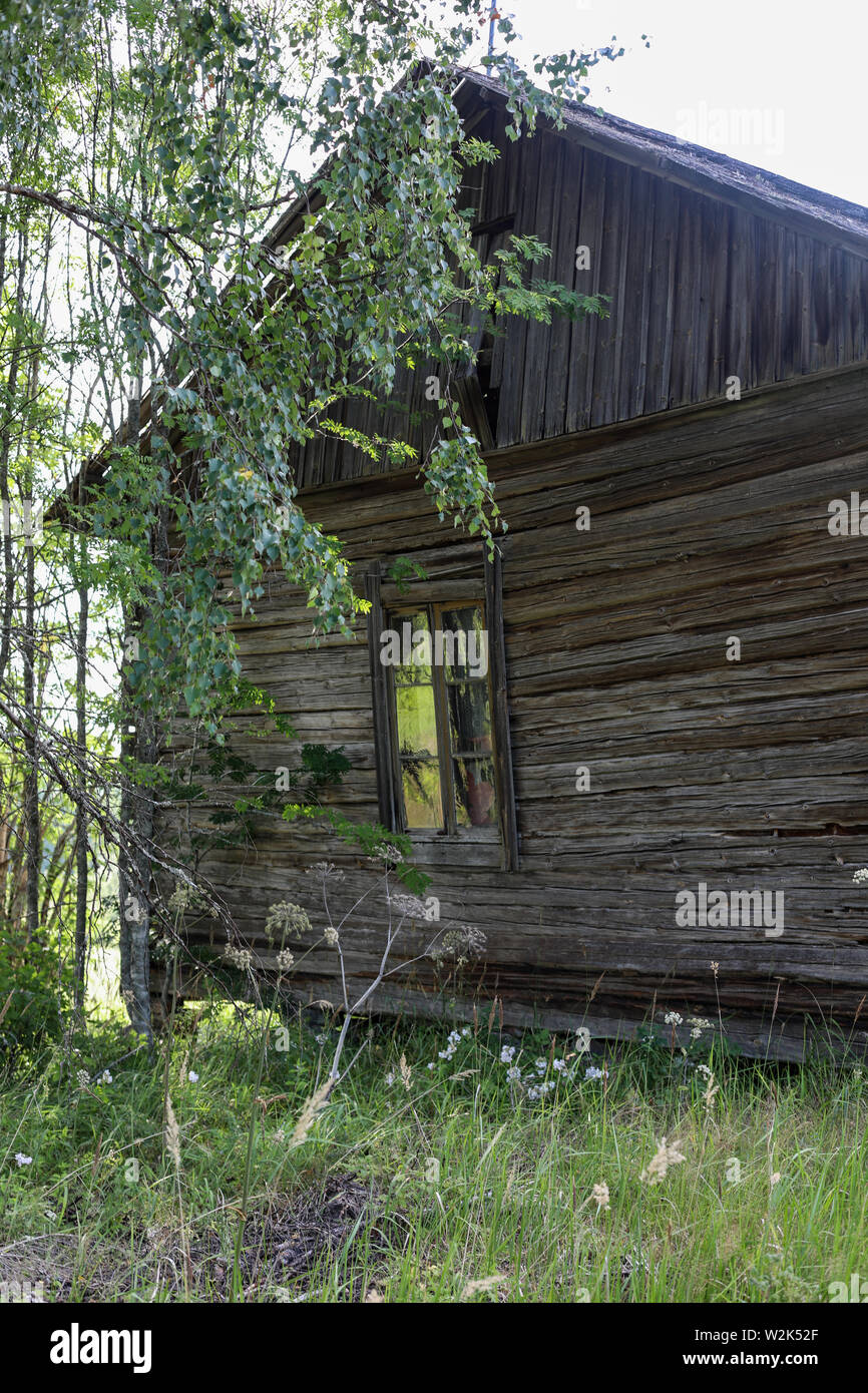 Abandoned old farmhouse in Ylöjärvi, Finland Stock Photo