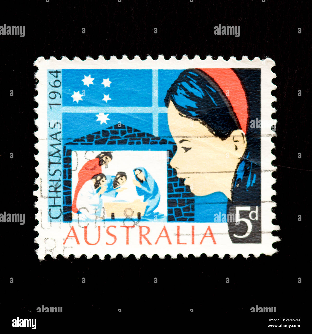 Australia Postage Stamp - Christmas 1964 Stock Photo