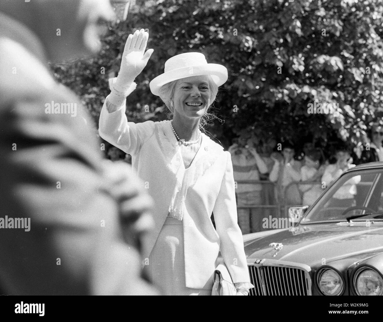 Duchess of Kent royal visit 1985 Stock Photo