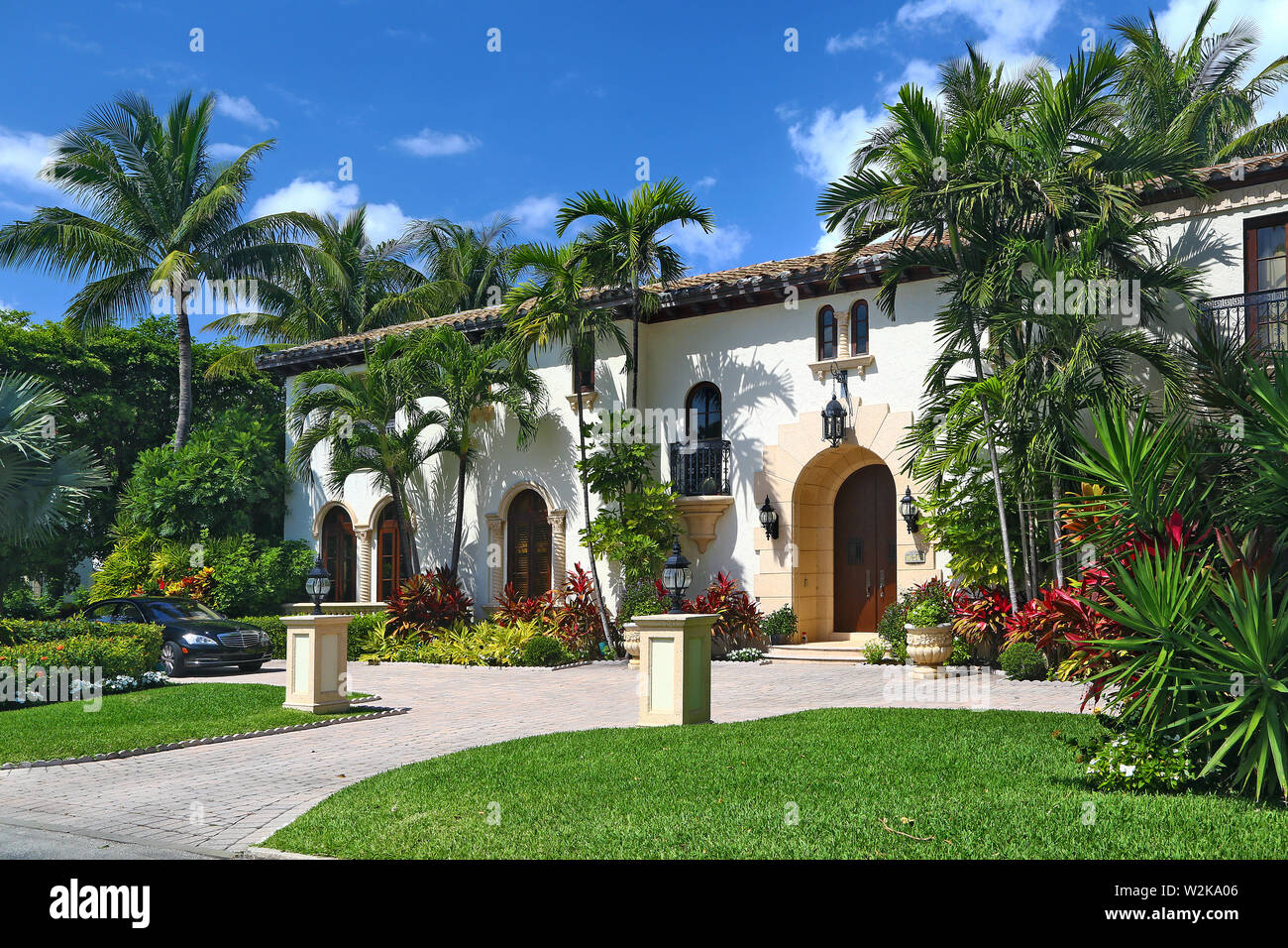 Wonderful mansion in Palm Beach Stock Photo