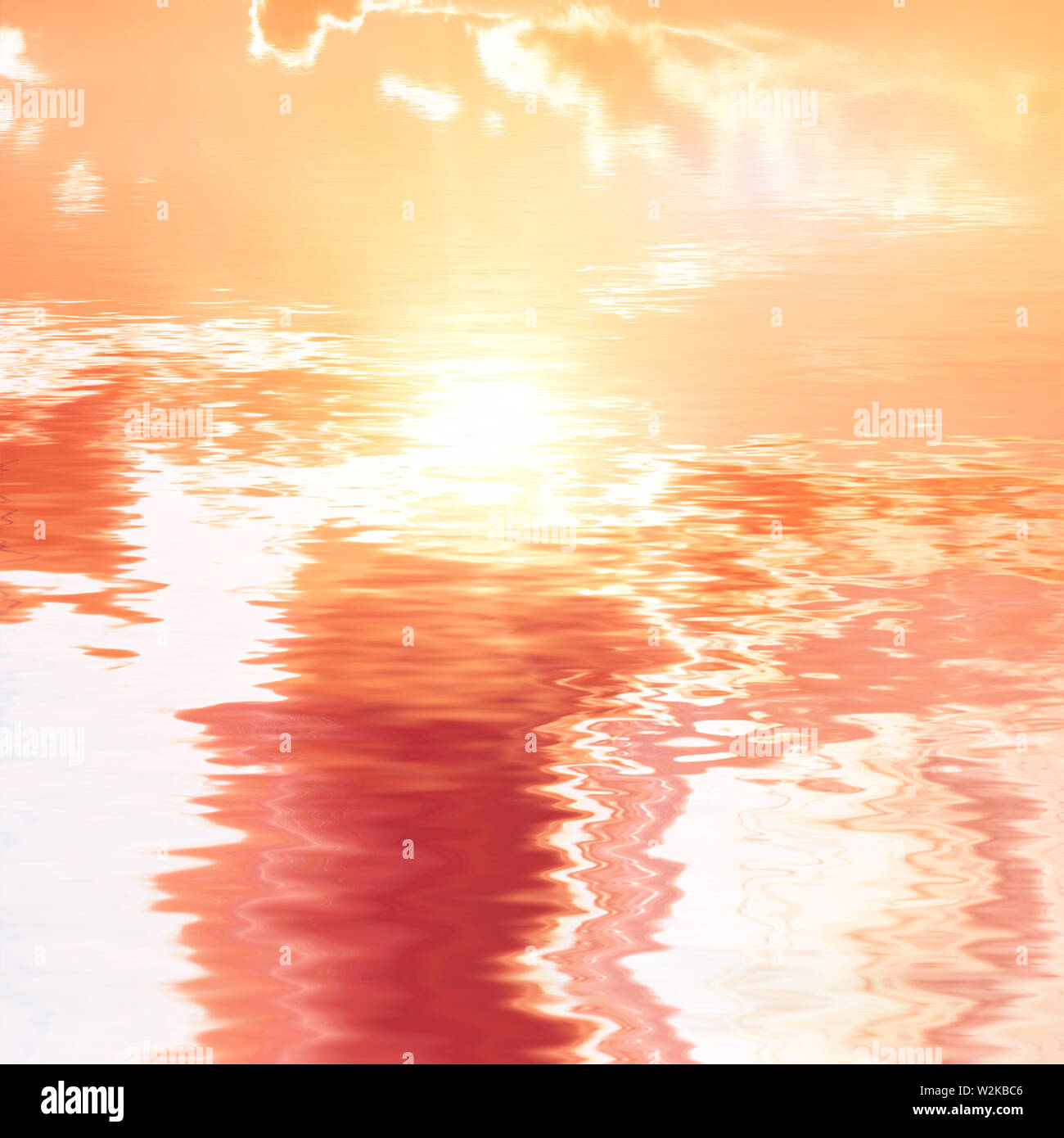 Cloudy sky reflected in water hi-res stock photography and images - Alamy