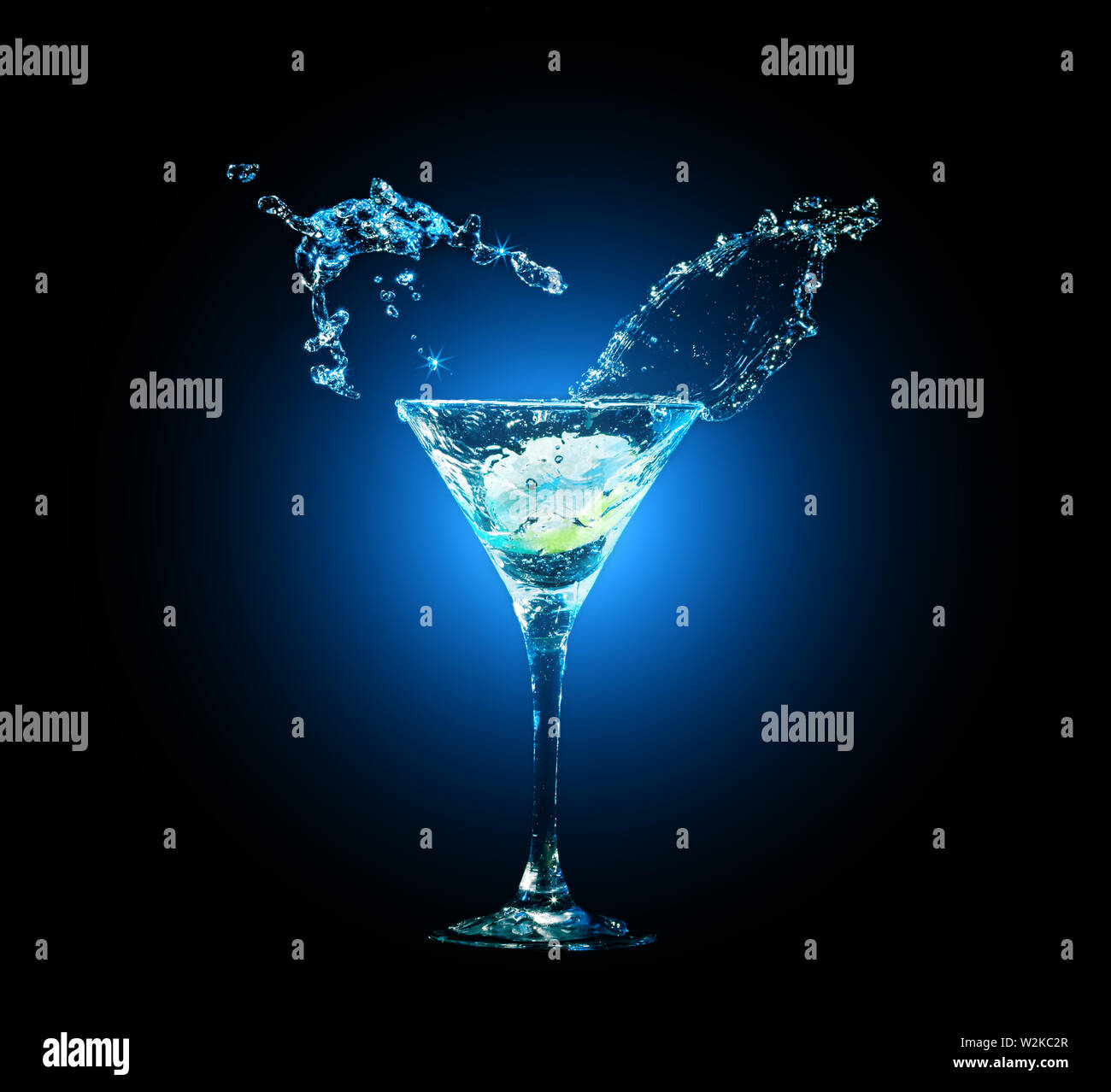 colourful cocktail on the black background. Party club entertainment