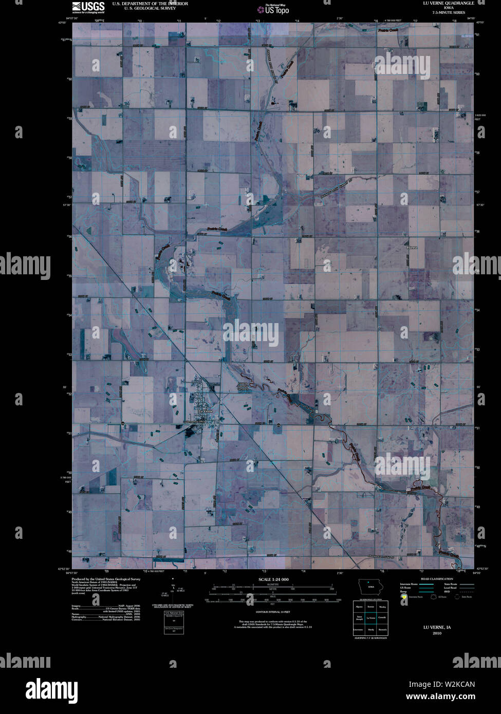 Map of lu verne hires stock photography and images Alamy