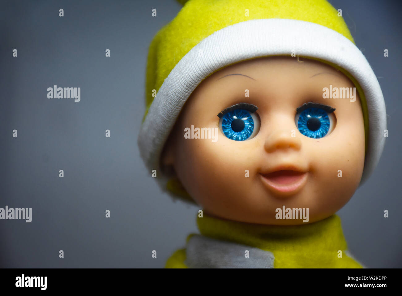 a portrait of a baby doll Stock Photo