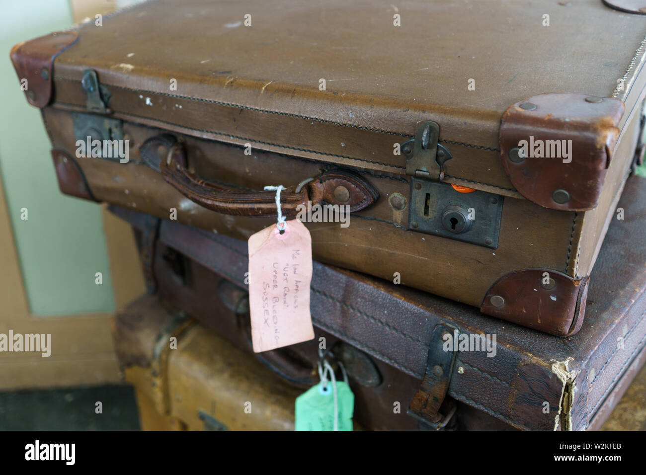 vintage leather suitcases for sale