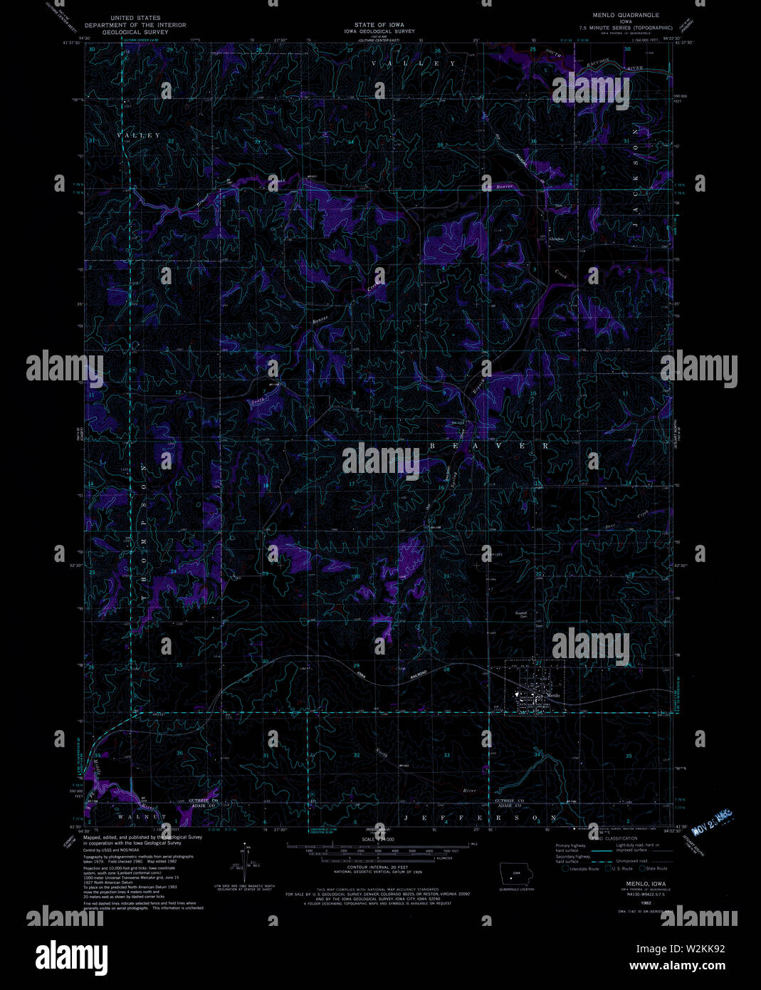 Map of menlo hires stock photography and images Alamy