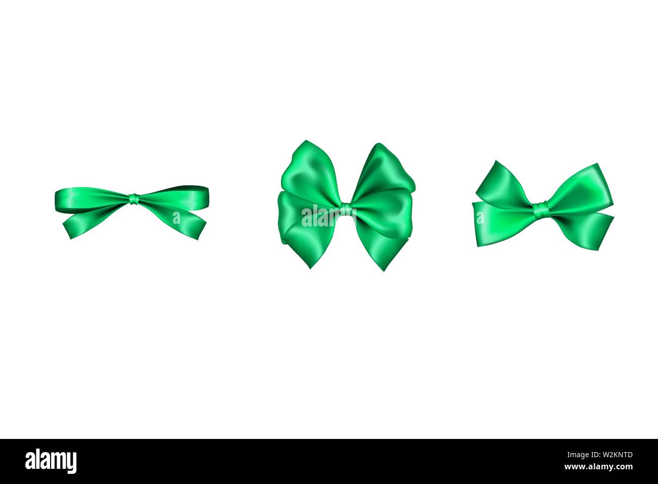 Shiny green ribbon hi-res stock photography and images - Alamy