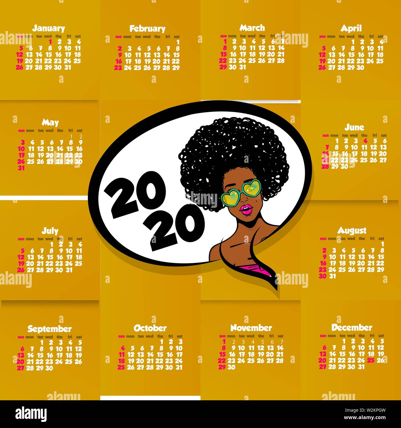 24 Hour Woman Calendar Template