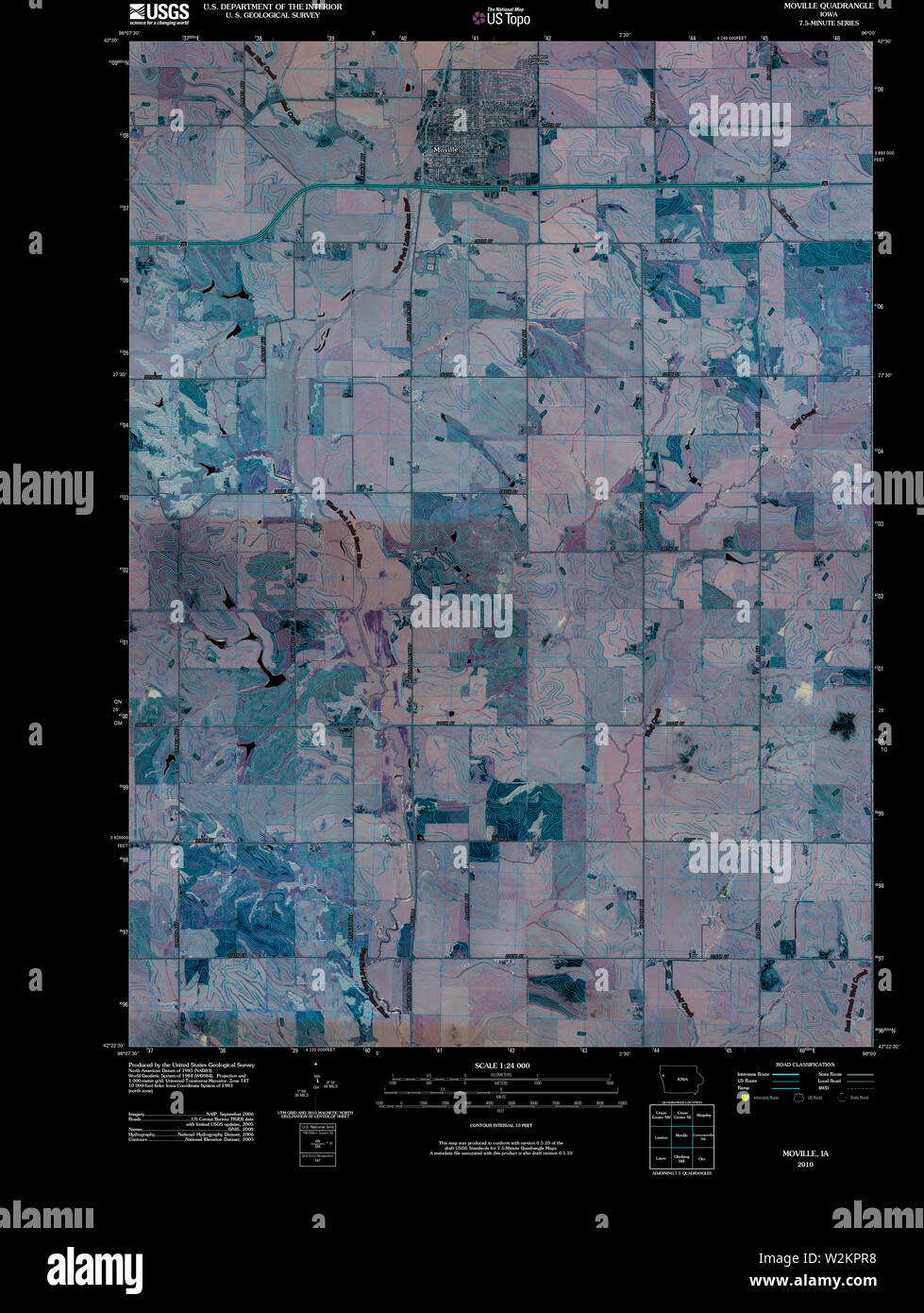 Map of moville hires stock photography and images Alamy