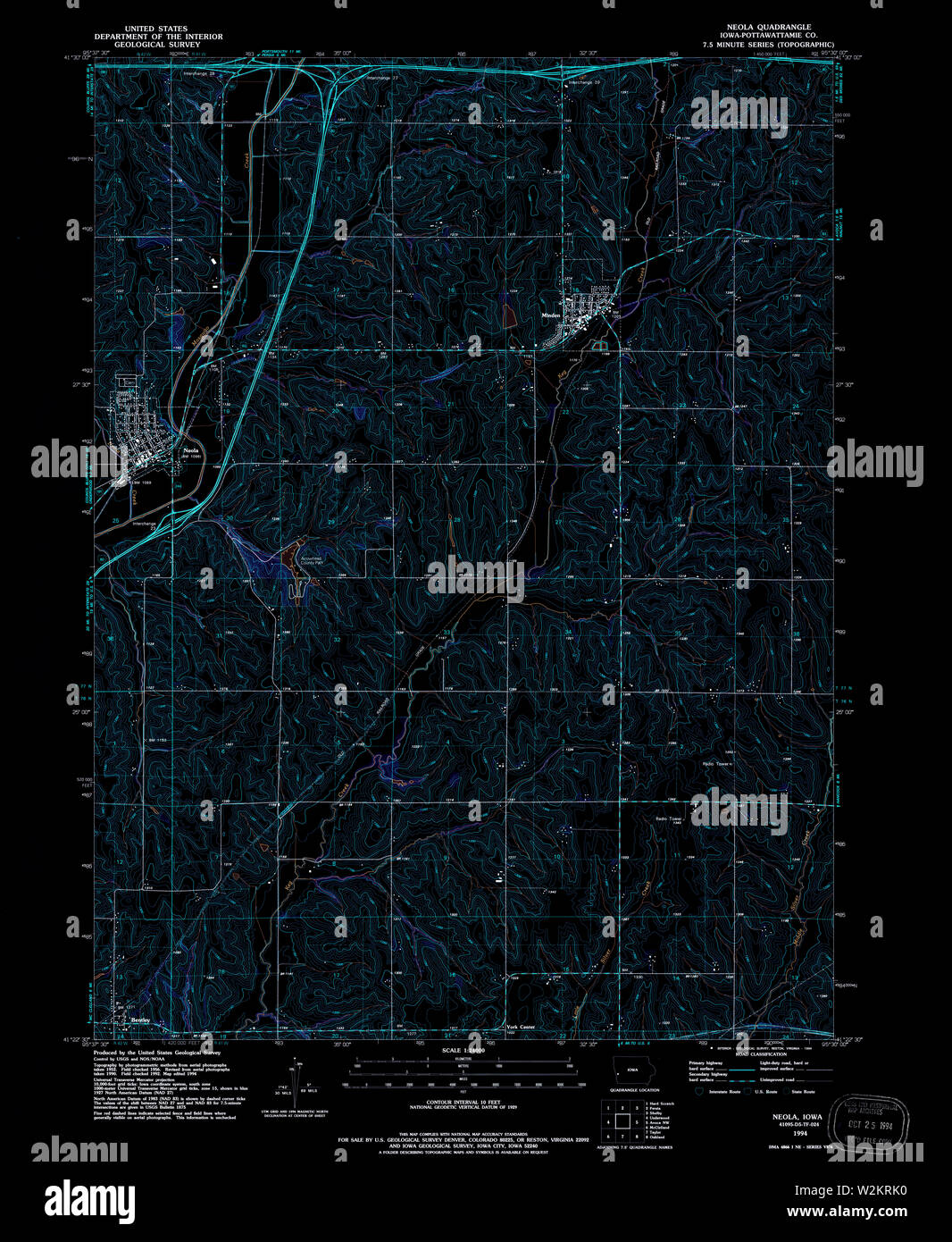 Neola map hires stock photography and images Alamy