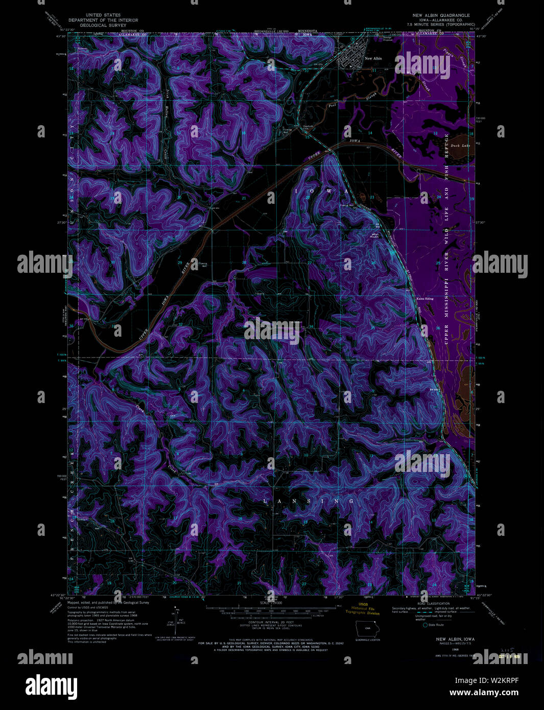 Map Of Albin High Resolution Stock Photography and Images Alamy