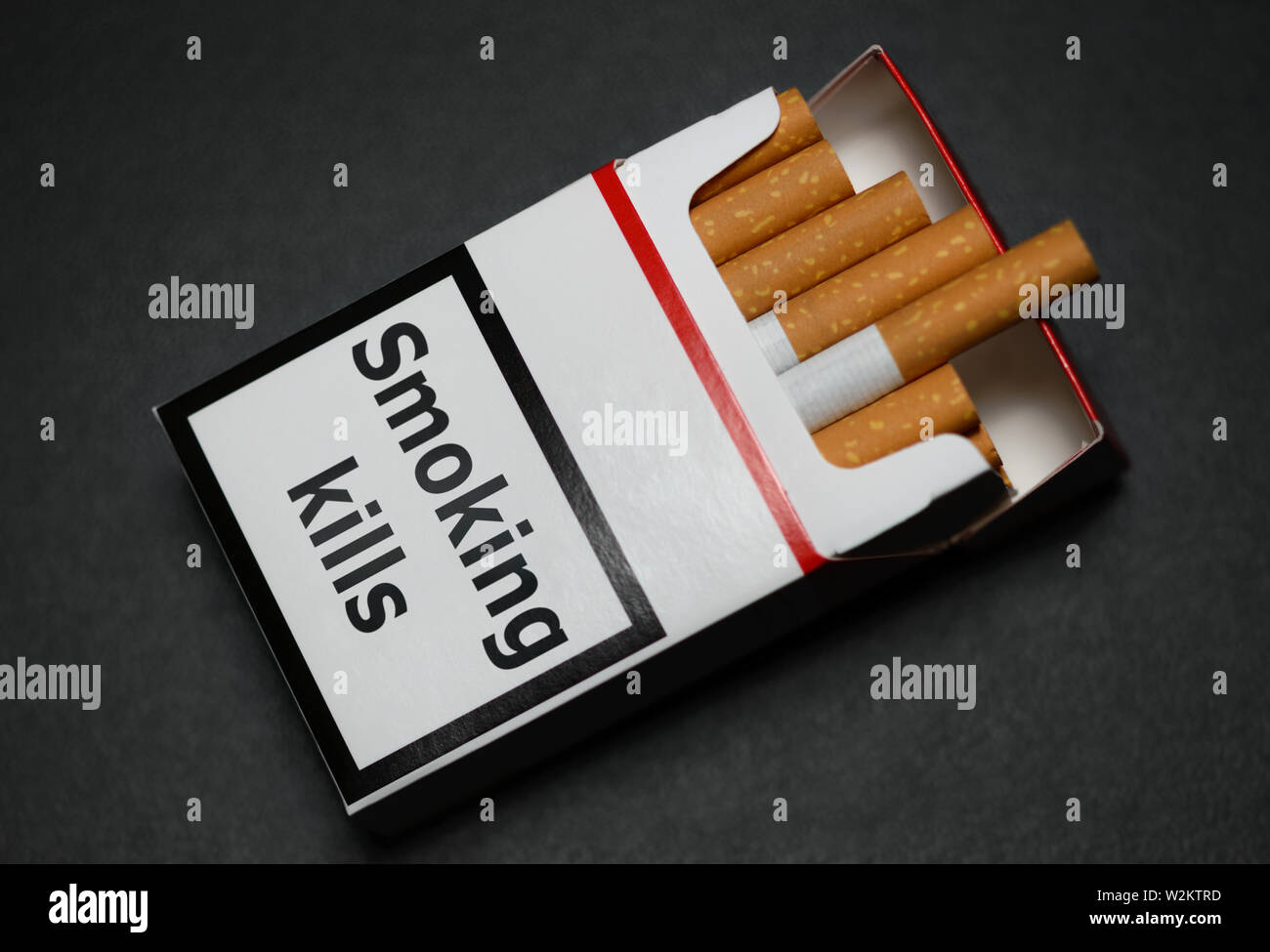 Smoking kills cigarettes cigarette pack packet box warning tag notice ...