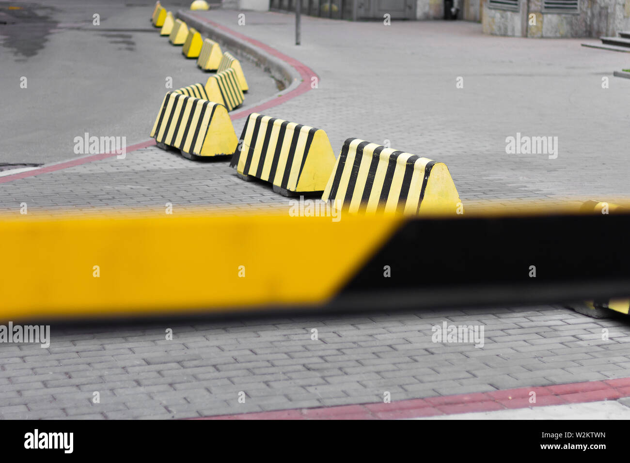 barriers road traffic safety transportation barricade Stock Photo Alamy
