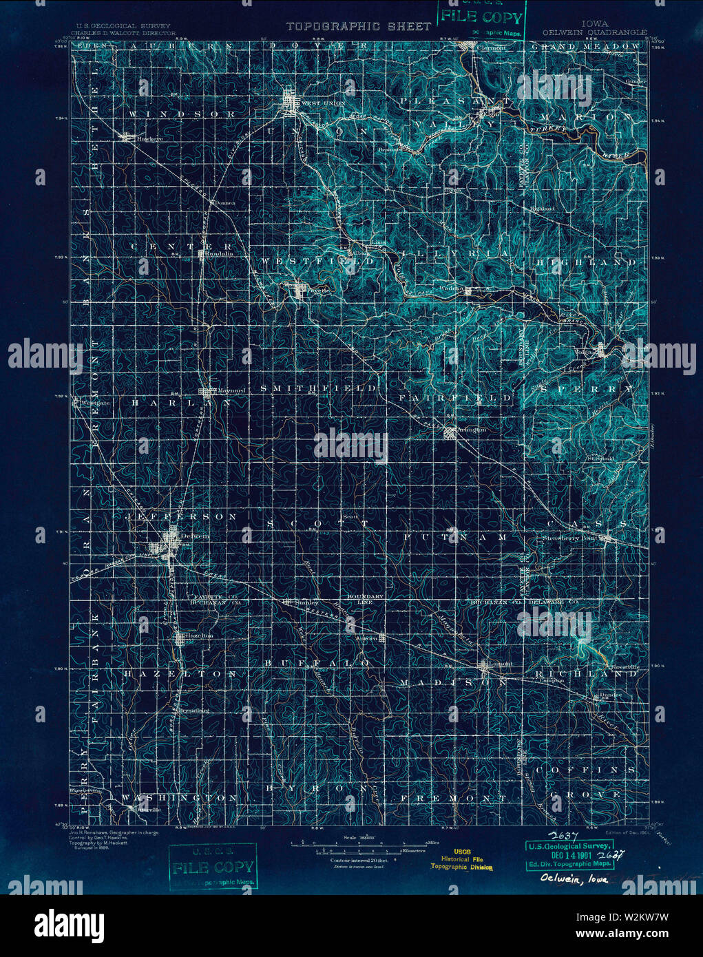 Map of oelwein hires stock photography and images Alamy