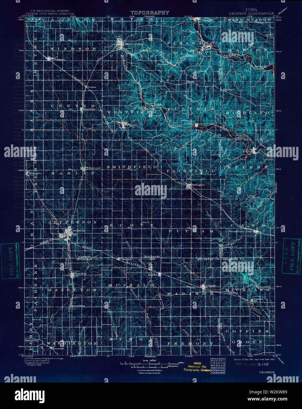 Map of oelwein hires stock photography and images Alamy