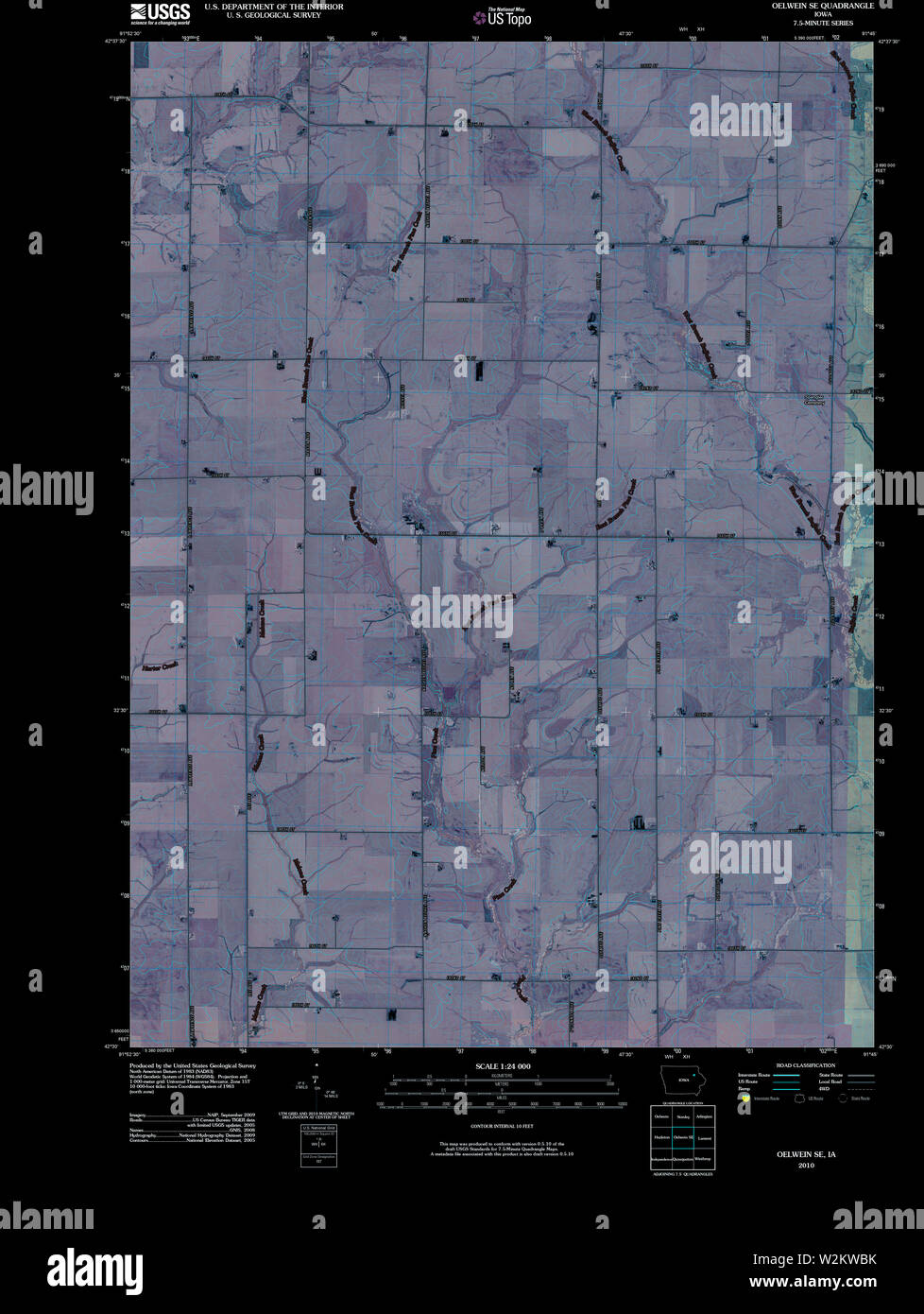 Map of oelwein hires stock photography and images Alamy