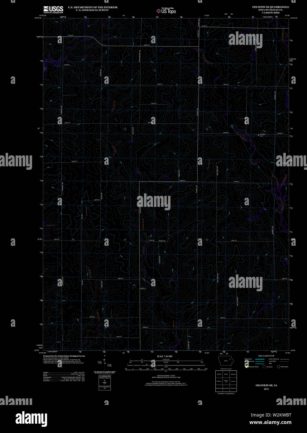 Oelwein iowa map hires stock photography and images Alamy