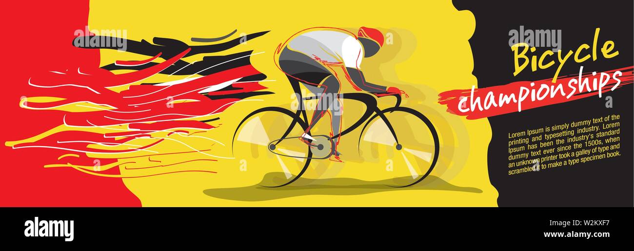 Bicycle championship vector Stock Vector